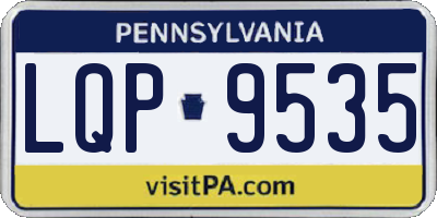 PA license plate LQP9535