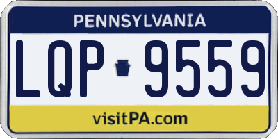 PA license plate LQP9559