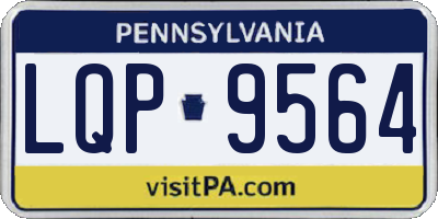 PA license plate LQP9564
