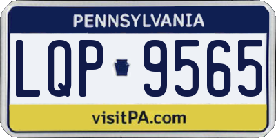 PA license plate LQP9565