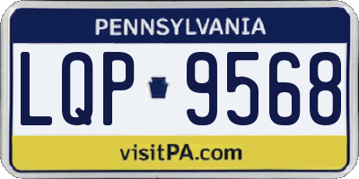PA license plate LQP9568