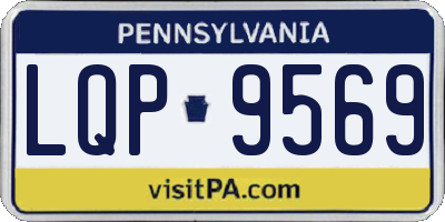 PA license plate LQP9569