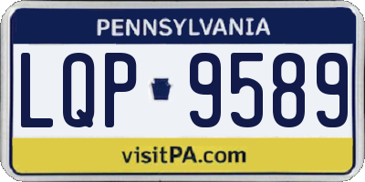 PA license plate LQP9589