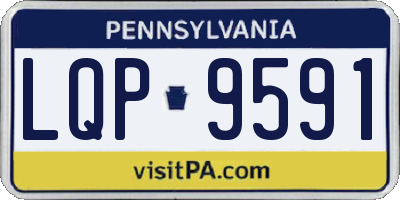 PA license plate LQP9591
