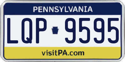 PA license plate LQP9595