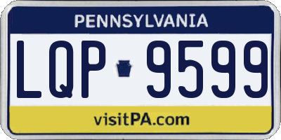 PA license plate LQP9599
