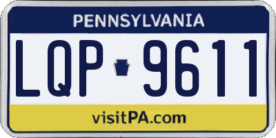 PA license plate LQP9611