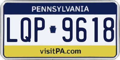 PA license plate LQP9618