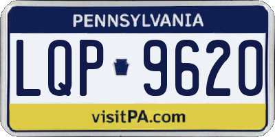 PA license plate LQP9620