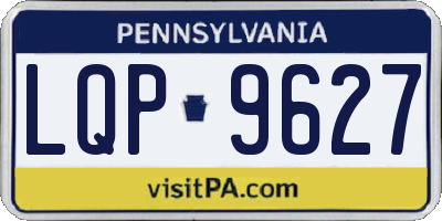 PA license plate LQP9627