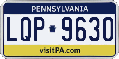 PA license plate LQP9630