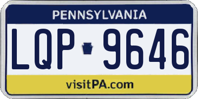 PA license plate LQP9646