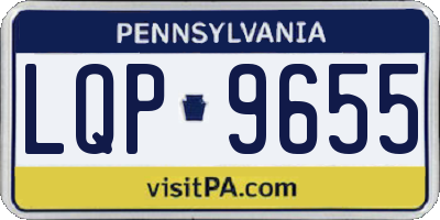 PA license plate LQP9655