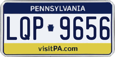PA license plate LQP9656