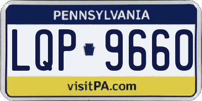PA license plate LQP9660