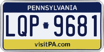 PA license plate LQP9681