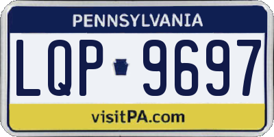 PA license plate LQP9697