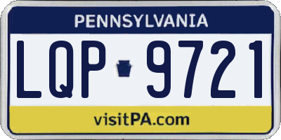 PA license plate LQP9721