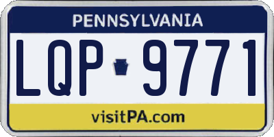 PA license plate LQP9771