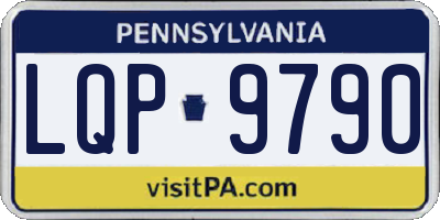 PA license plate LQP9790