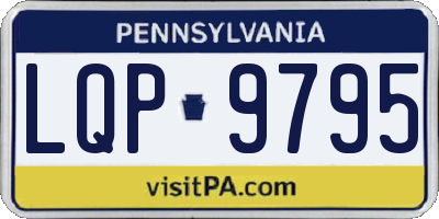 PA license plate LQP9795