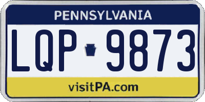 PA license plate LQP9873