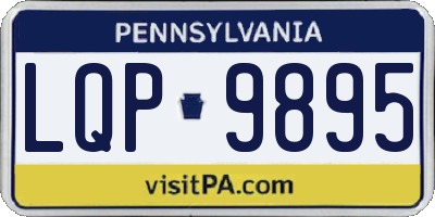 PA license plate LQP9895