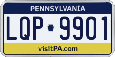 PA license plate LQP9901