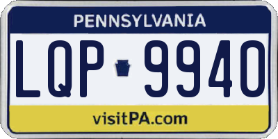 PA license plate LQP9940