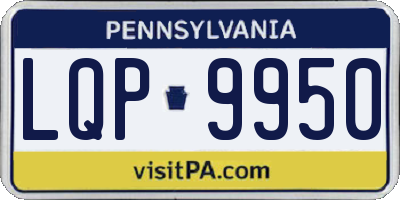 PA license plate LQP9950