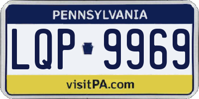 PA license plate LQP9969