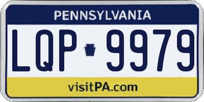PA license plate LQP9979