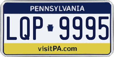 PA license plate LQP9995