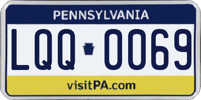 PA license plate LQQ0069