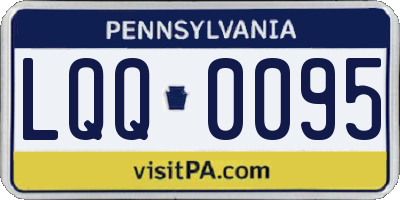 PA license plate LQQ0095