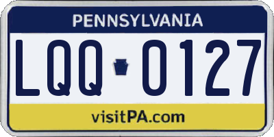 PA license plate LQQ0127