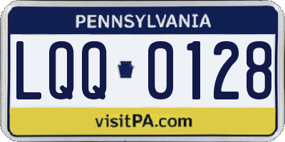 PA license plate LQQ0128
