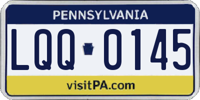 PA license plate LQQ0145
