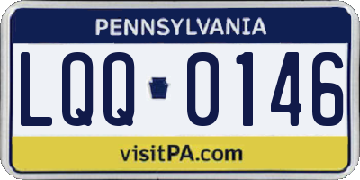 PA license plate LQQ0146
