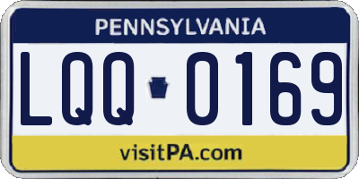 PA license plate LQQ0169