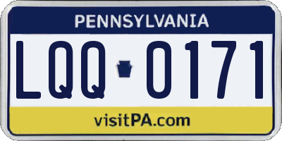 PA license plate LQQ0171