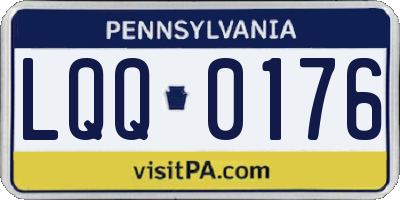 PA license plate LQQ0176