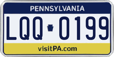PA license plate LQQ0199
