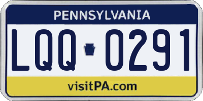 PA license plate LQQ0291