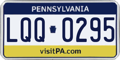 PA license plate LQQ0295