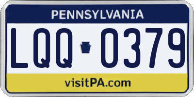 PA license plate LQQ0379