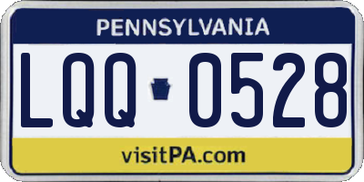 PA license plate LQQ0528