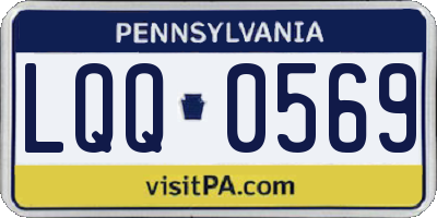 PA license plate LQQ0569