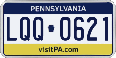 PA license plate LQQ0621