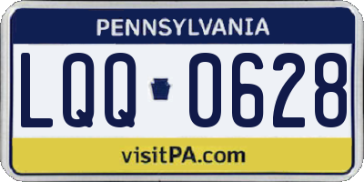 PA license plate LQQ0628